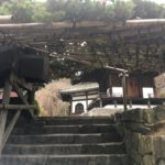 善峯寺　遊龍松への階段