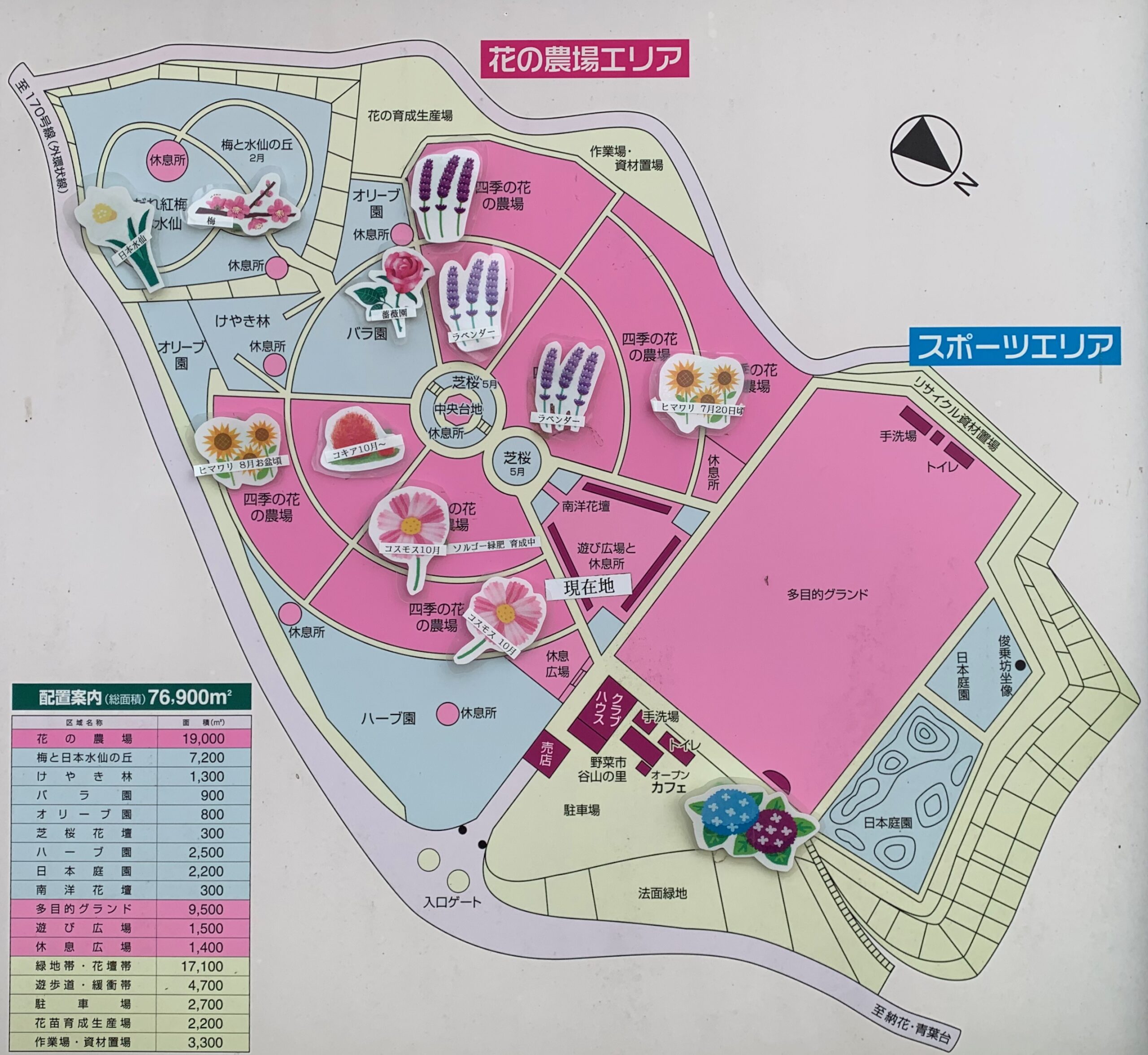 『和泉リサイクル環境公園』の公園配置図