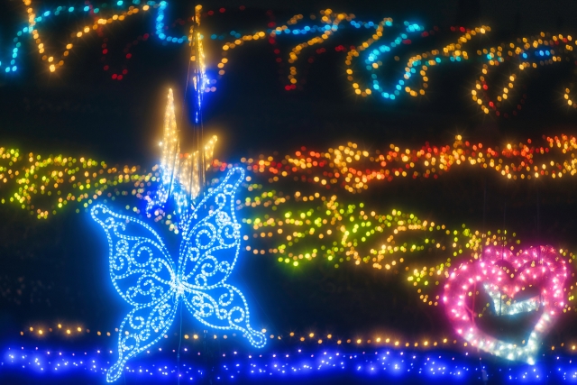 馬見丘陵公園の『馬見クリスマスウィーク』を彩るイルミネーション