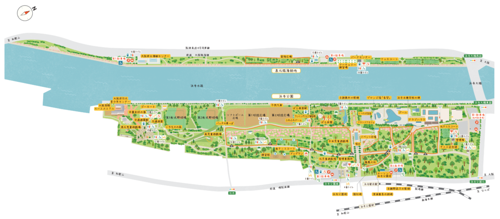 『浜寺公園』のマップ