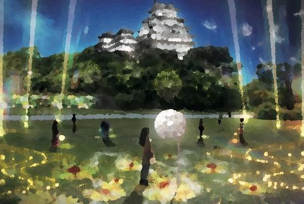 姫路城の『DANDELION PROJECT 姫路城×NAKED, INC.』